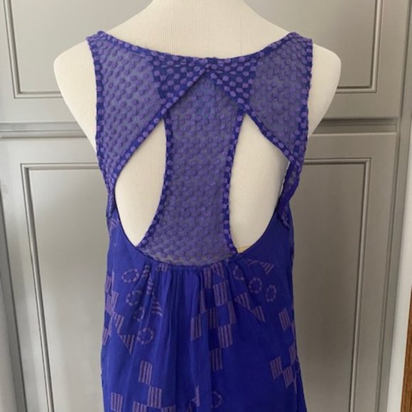 On hold Tt Collection Beautful Purple Silk Dress - Picture 12 of 14